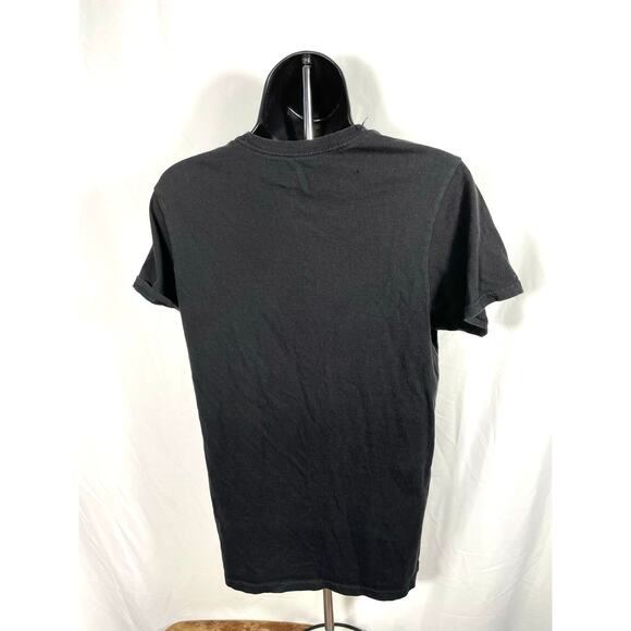 Batman Logo Tee Black Yellow Graphic Shirt Size S - Picture 2 of 6